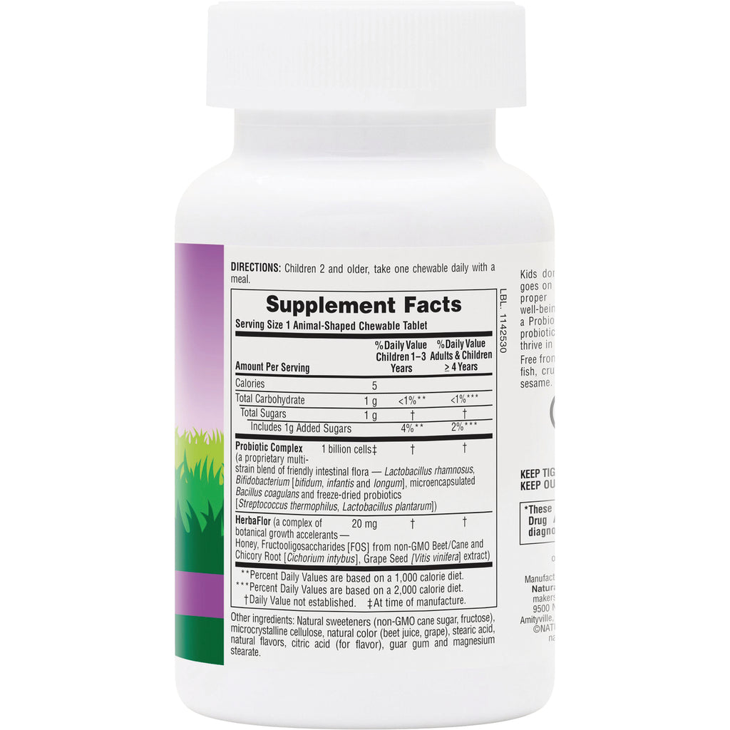 NTP062 | back of white supplement bottle showing Supplement Facts and ingredient panel - Thumbnail