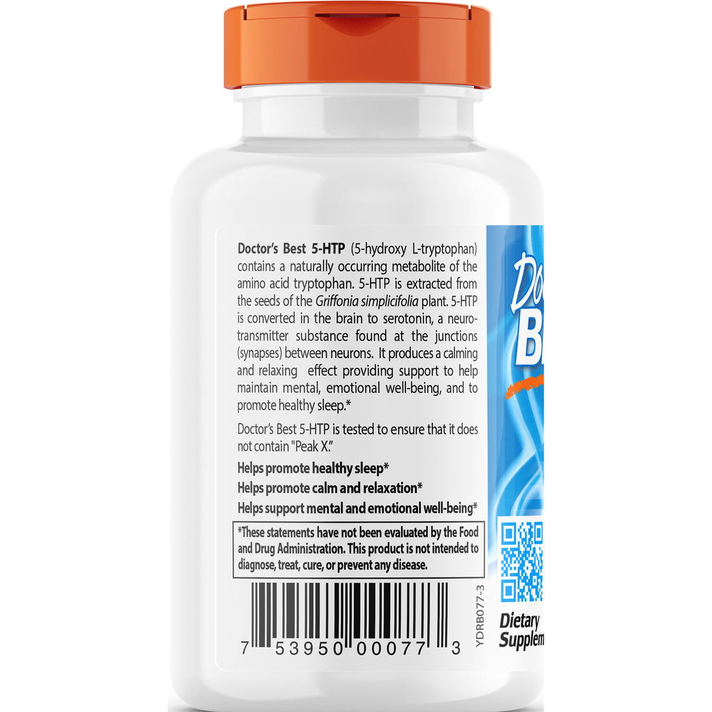 DB073 | back label of white supplement bottle showing product description, benefits, and barcode - Thumbnail