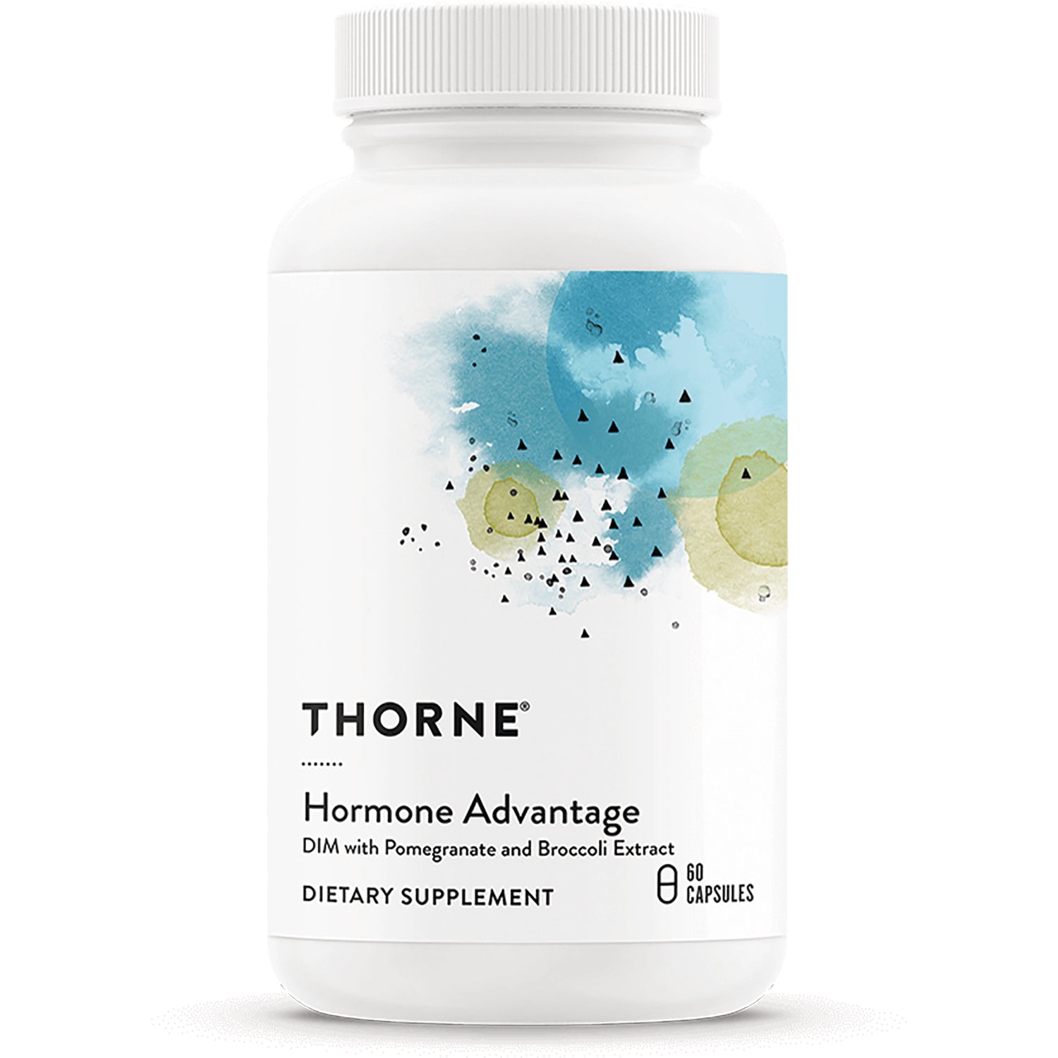 TRN025 | Thorne Hormone Advantage bottle, DIM with Pomegranate and Broccoli Extract, 60 capsules