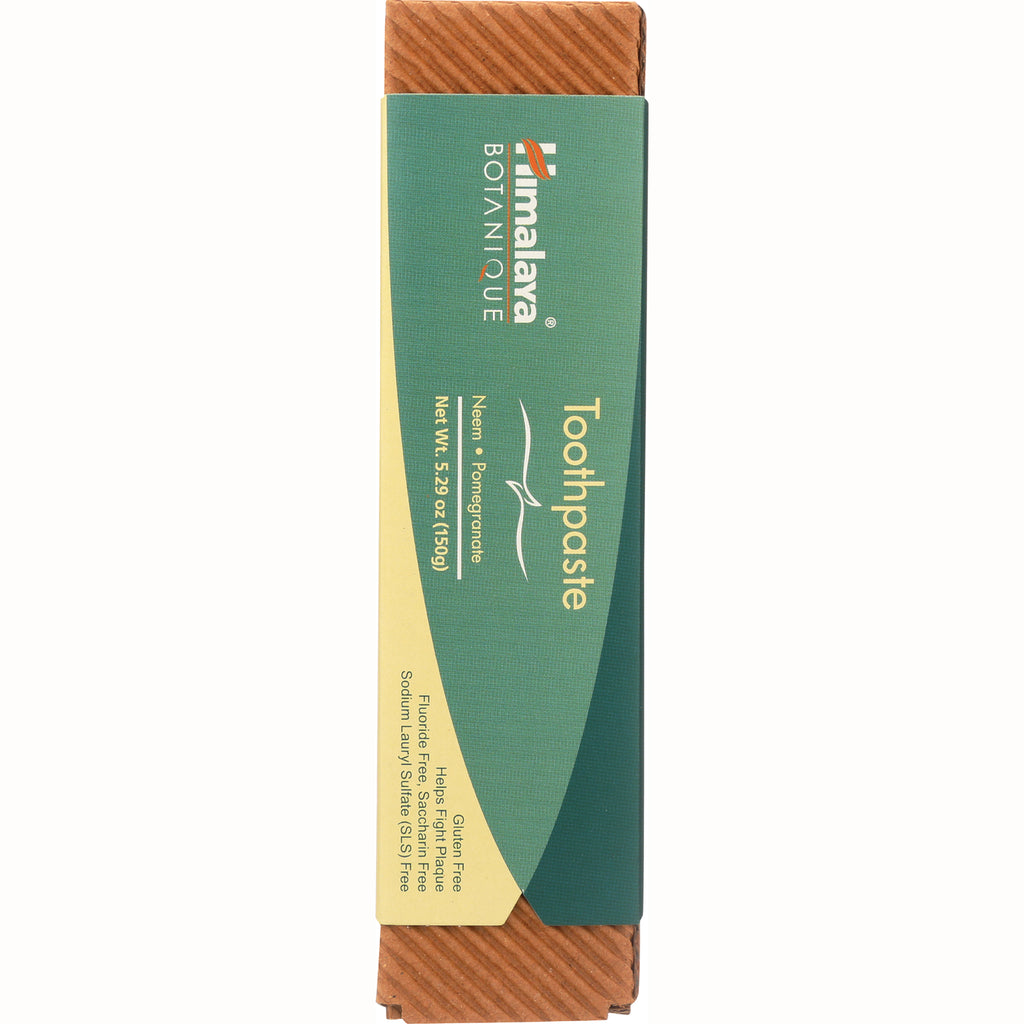 HHH037 | Himalaya Botanique Toothpaste packaging infographic showing Neem Pomegranate variant and product details - Thumbnail