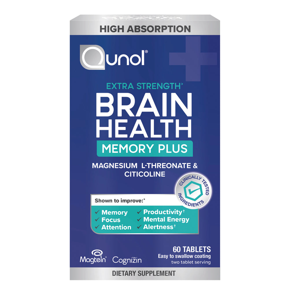 QNL015 | Quinol Extra Strength Brain Health Memory Plus dietary supplement box, 60 tablets - Thumbnail