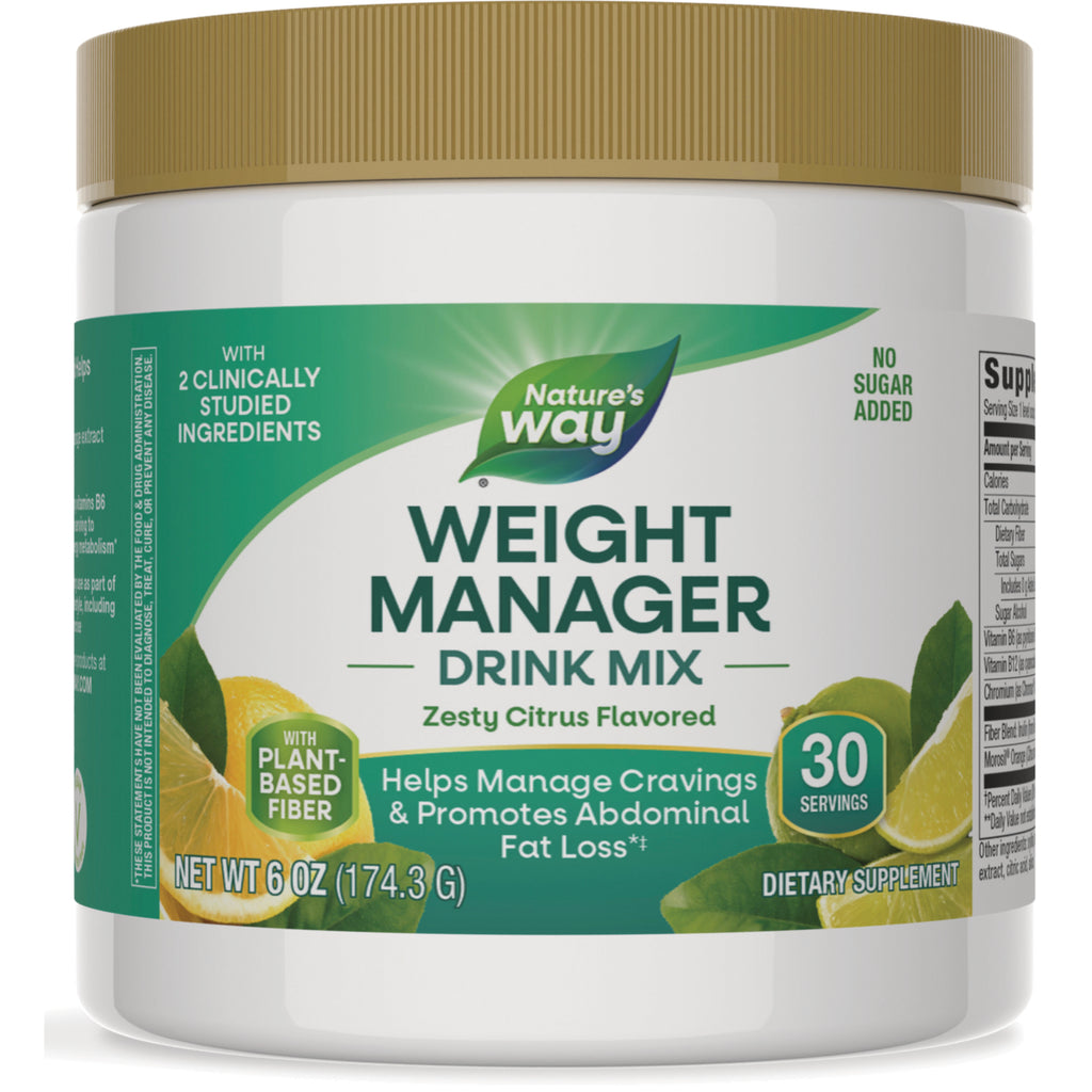 NW1069 | Nature's Way Weight Manager drink mix zesty citrus 30 servings white jar - Thumbnail