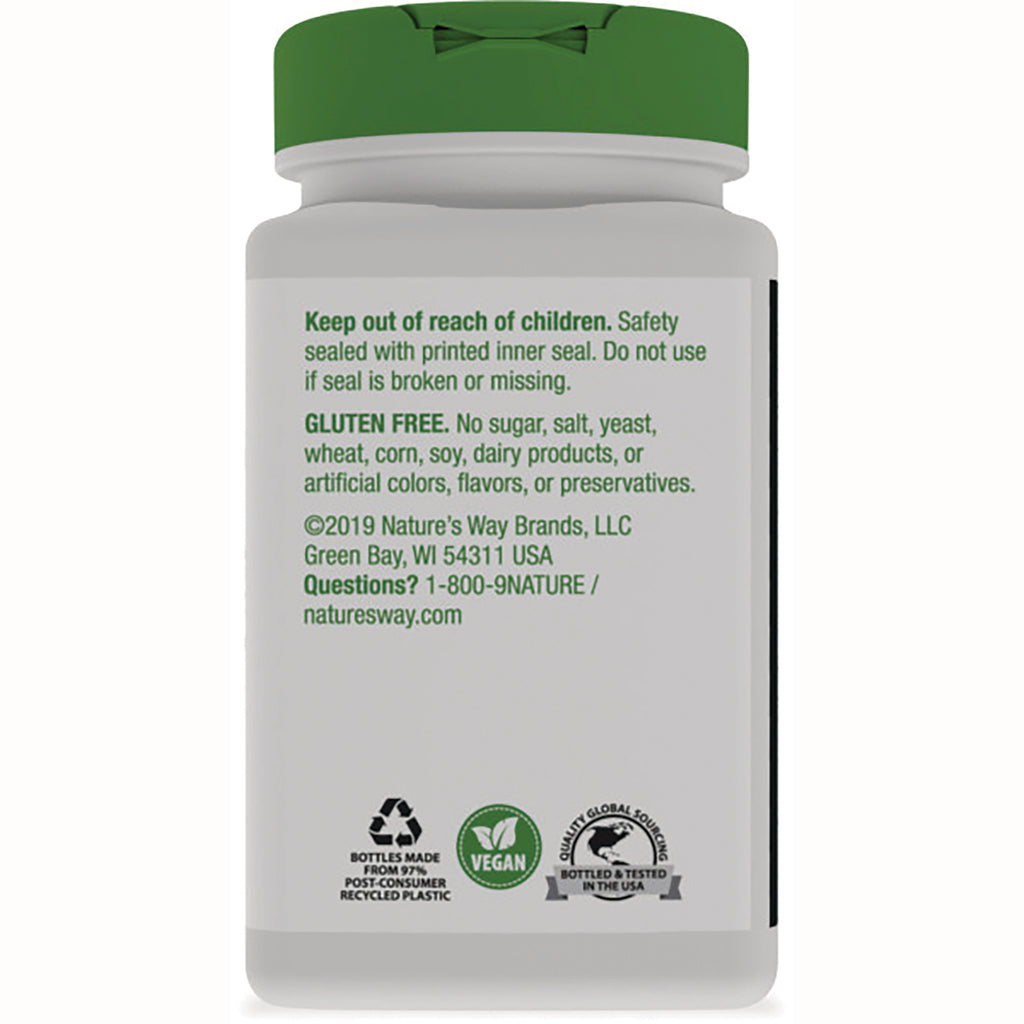NW257 | back label showing safety warning, gluten free statement, contact info and vegan and recycling icons - Thumbnail