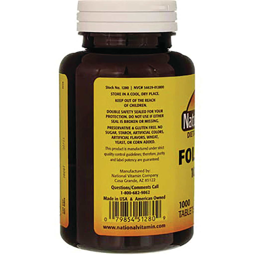 NAB013 | Back of brown supplement bottle with yellow label showing ingredients, warnings, and barcode - Thumbnail