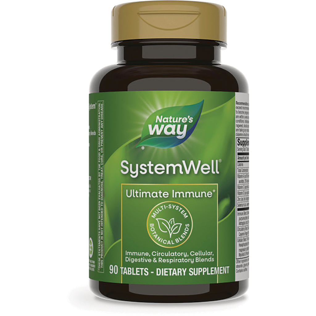 NW574 | Nature's Way SystemWell Ultimate Immune 90 tablet dietary supplement bottle front - Thumbnail