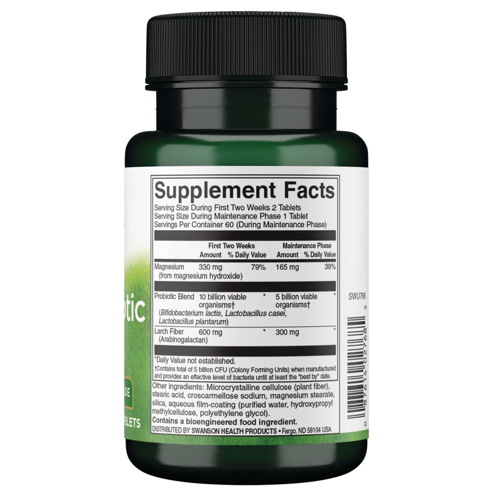 SWU768 |Back label with Supplement Facts - Thumbnail