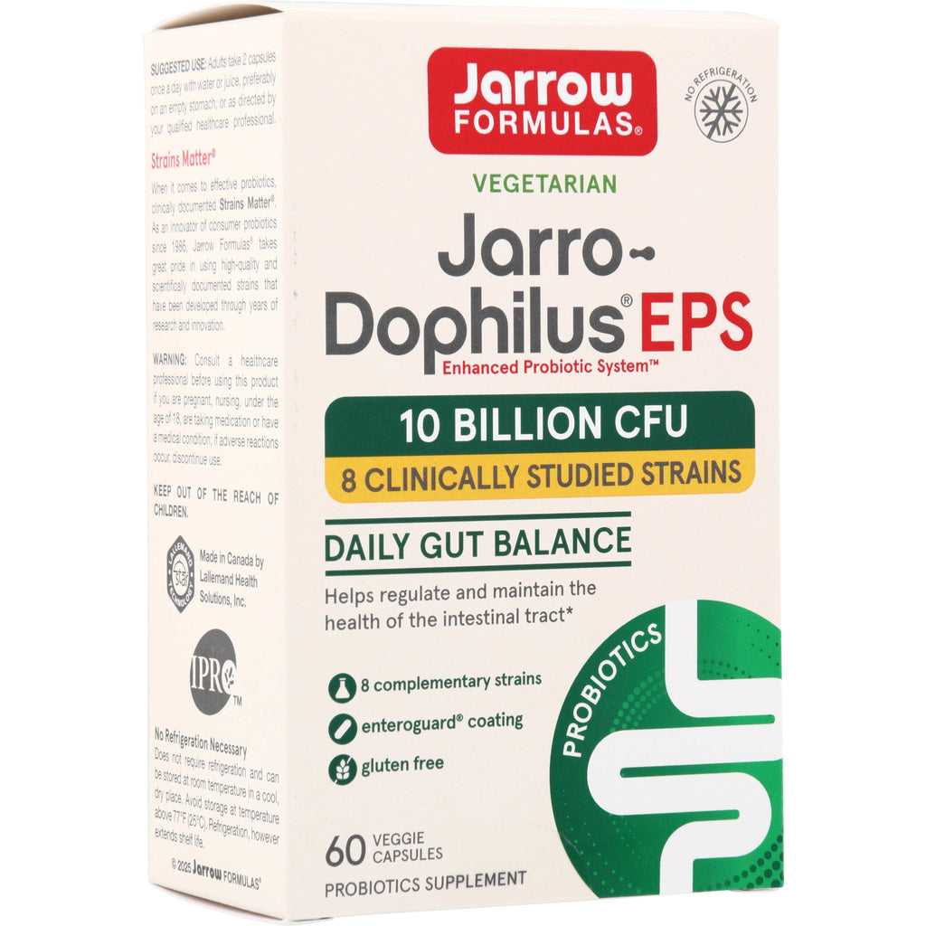 JR019 | Jarrow Formulas Jarro-Dophilus EPS probiotic, 10 Billion CFU, 60 veggie capsules - Thumbnail