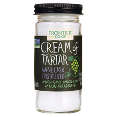 FNP379 | Frontier Co-op glass jar of Cream of Tartar labeled Wine Cask Crystallized, non-GMO