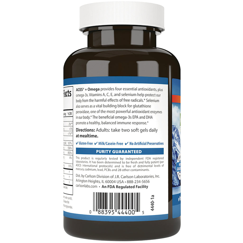 CSN320 | back label of brown supplement bottle showing directions, purity guaranteed statement and barcode - Thumbnail