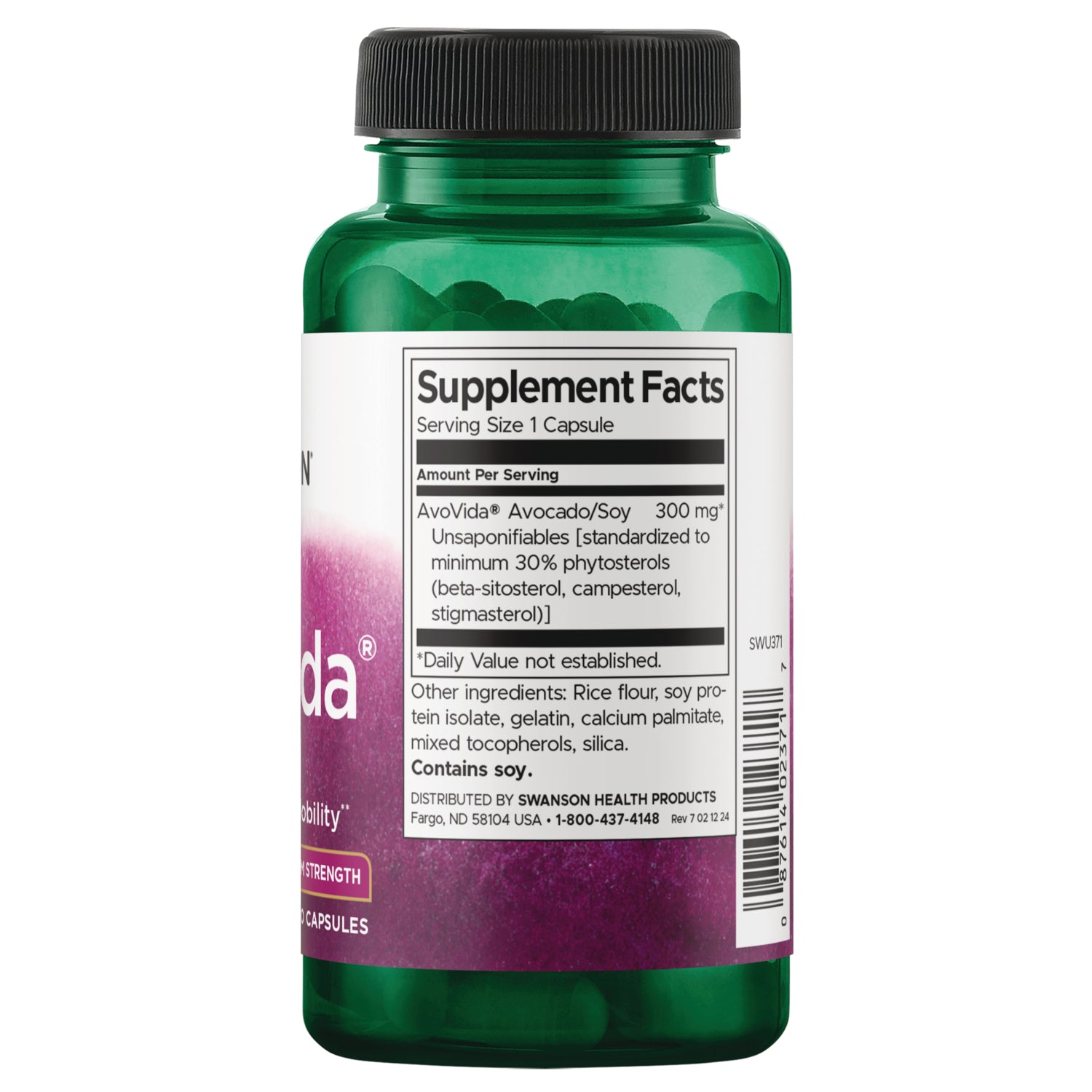 SWU371 | White capsule pill on rulers showing centimeters and inches, visible text "0 CM" and "0 INCH"