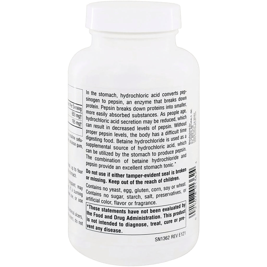 SN174 | Supplement bottle back label with ingredient details, warnings, and FDA disclaimer text - Thumbnail