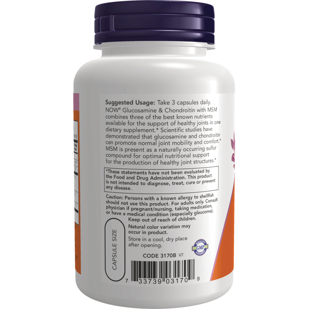 NWF051 | Back of white supplement bottle showing suggested usage text, caution, barcode and capsule size - Thumbnail