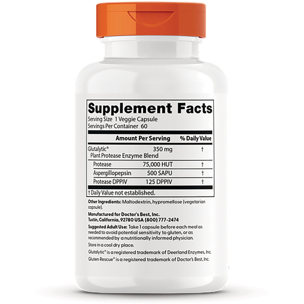 DB239 | Back label showing Supplement Facts panel with ingredient amounts, serving size, and manufacturer info - Thumbnail