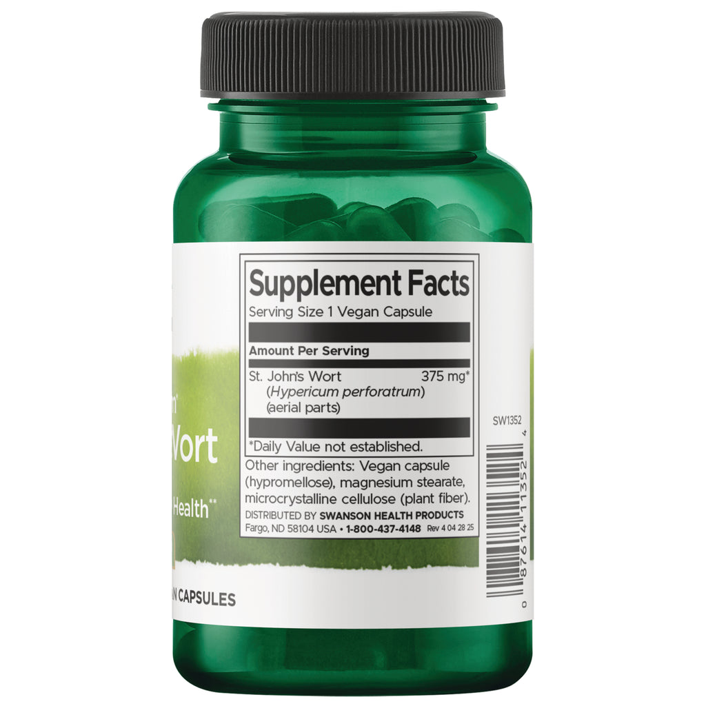 SW1352 | Back label with supplement facts and serving information - Thumbnail