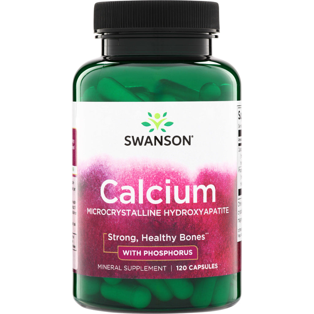 SW1159 | Swanson Calcium Microcrystalline Hydroxyapatite with Phosphorus, mineral supplement, 120 capsules - Thumbnail