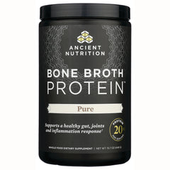 ATN001 | Ancient Nutrition Bone Broth Protein Pure supplement jar front label