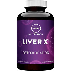 MRM008 | MRM Nutrition Liver X detoxification supplement bottle with purple label stating 60 vegan capsules