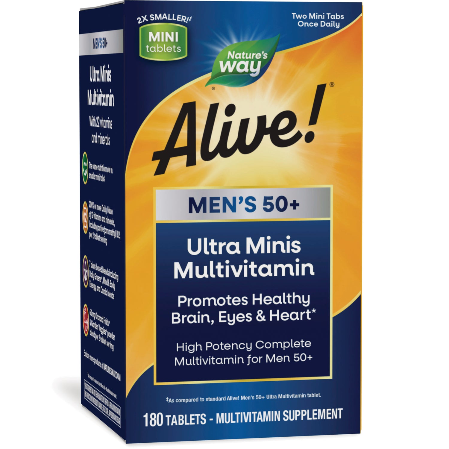 NW1076 | Nature's Way Alive! Men's 50+ Ultra Minis multivitamin box