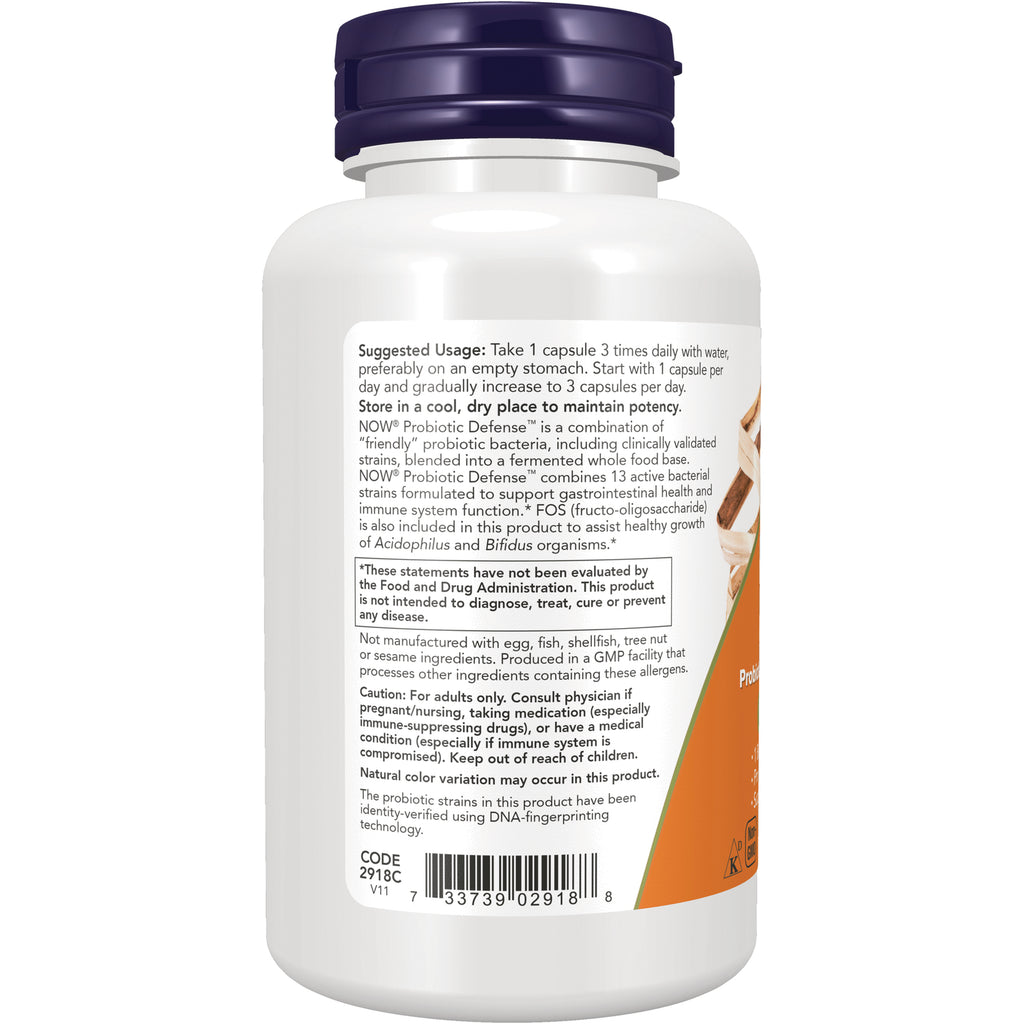 NWF775 | Back of white supplement bottle showing suggested usage, warnings, ingredient panel and barcode - Thumbnail