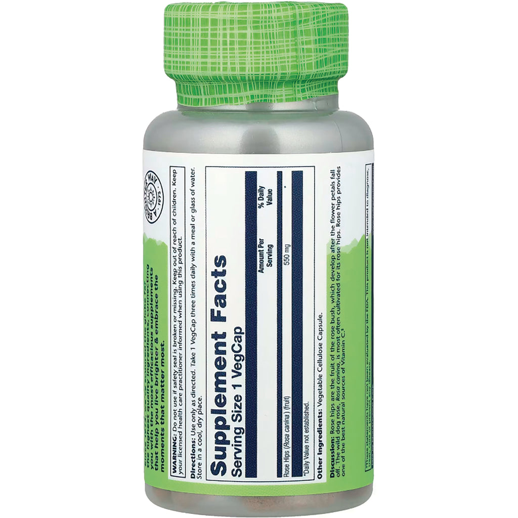 SLR401 | Back of supplement bottle showing Supplement Facts label and green cap - Thumbnail