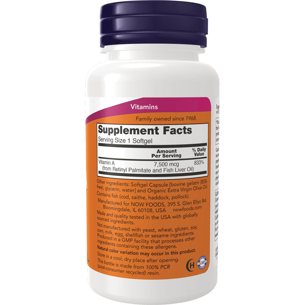 NWF364 | Back of white supplement bottle showing Supplement Facts panel and ingredient text - Thumbnail