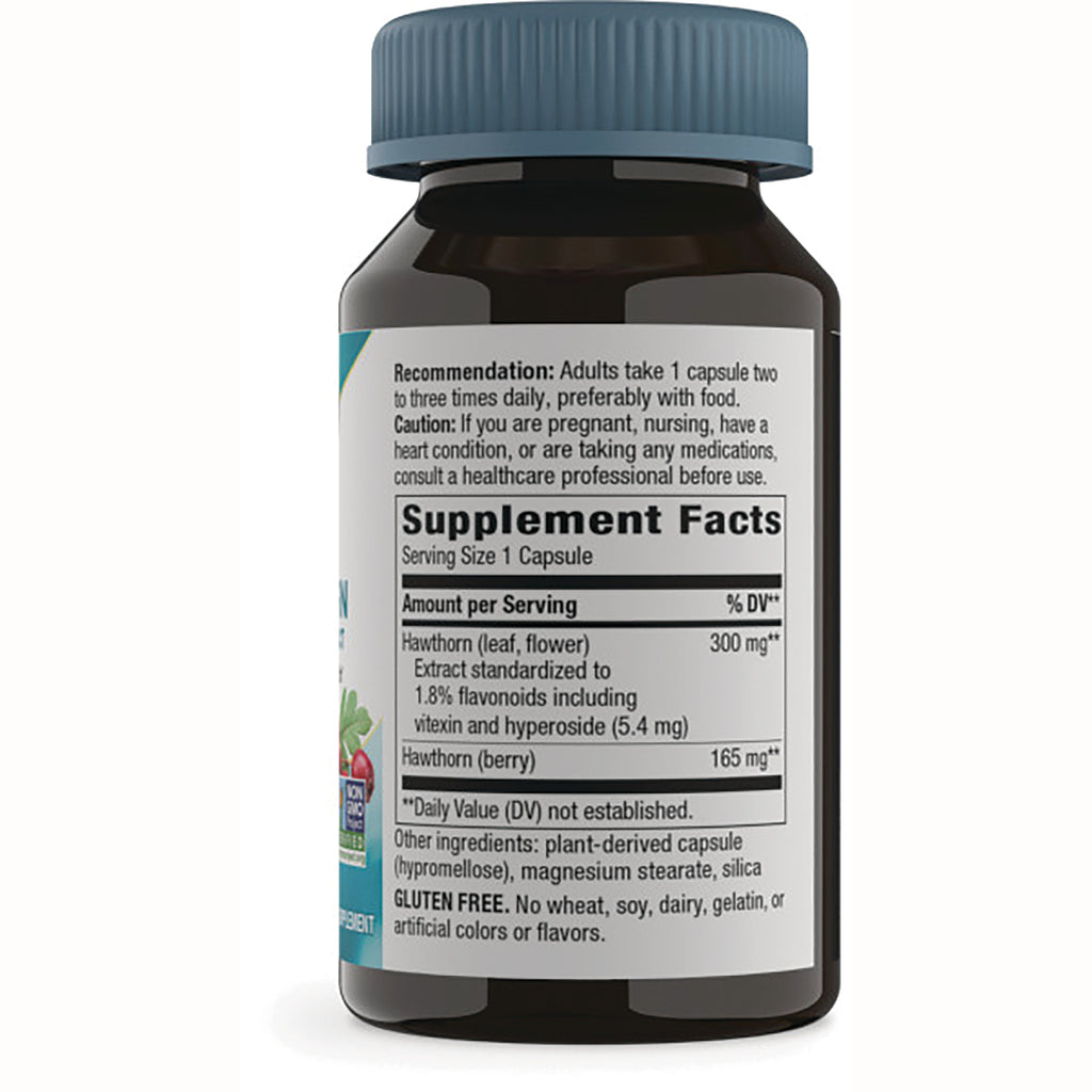 NW526 | Back of brown supplement bottle showing Supplement Facts panel, dosage recommendation and gluten free statement - Thumbnail