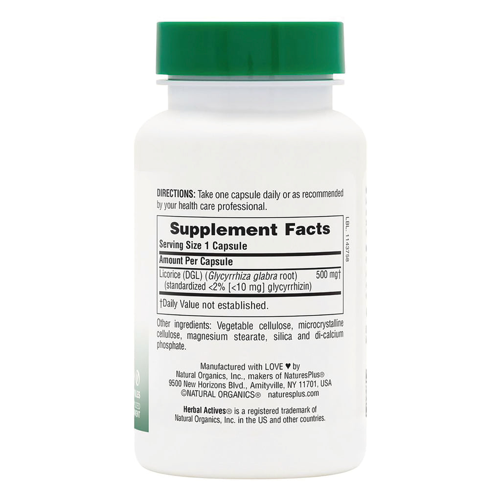NTP067 | Back label of a Naturals Organics supplement bottle with Supplement Facts and directions - Thumbnail