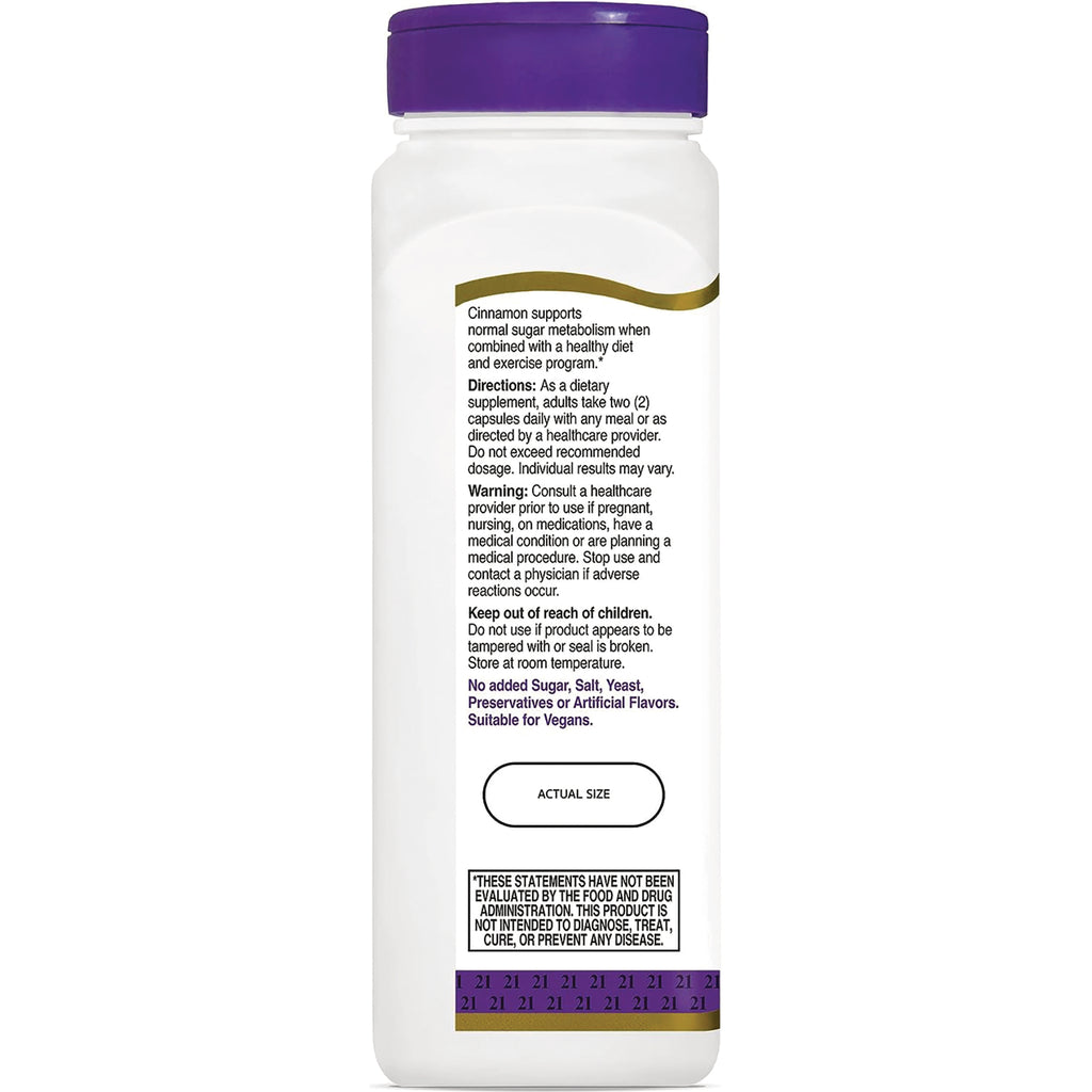 CNT036 | Back of white supplement bottle showing directions, warnings, and actual size label - Thumbnail