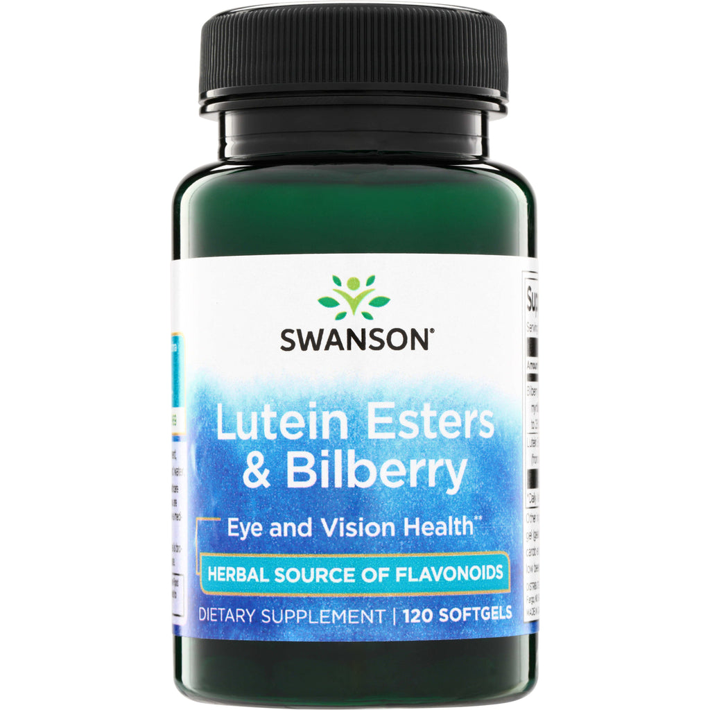 SW904 | Swanson Lutein Esters & Bilberry dietary supplement, 120 softgels, Eye and Vision Health - Thumbnail