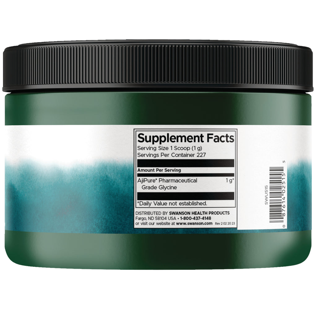 SWU515 | Back label with supplement facts and serving information - Thumbnail