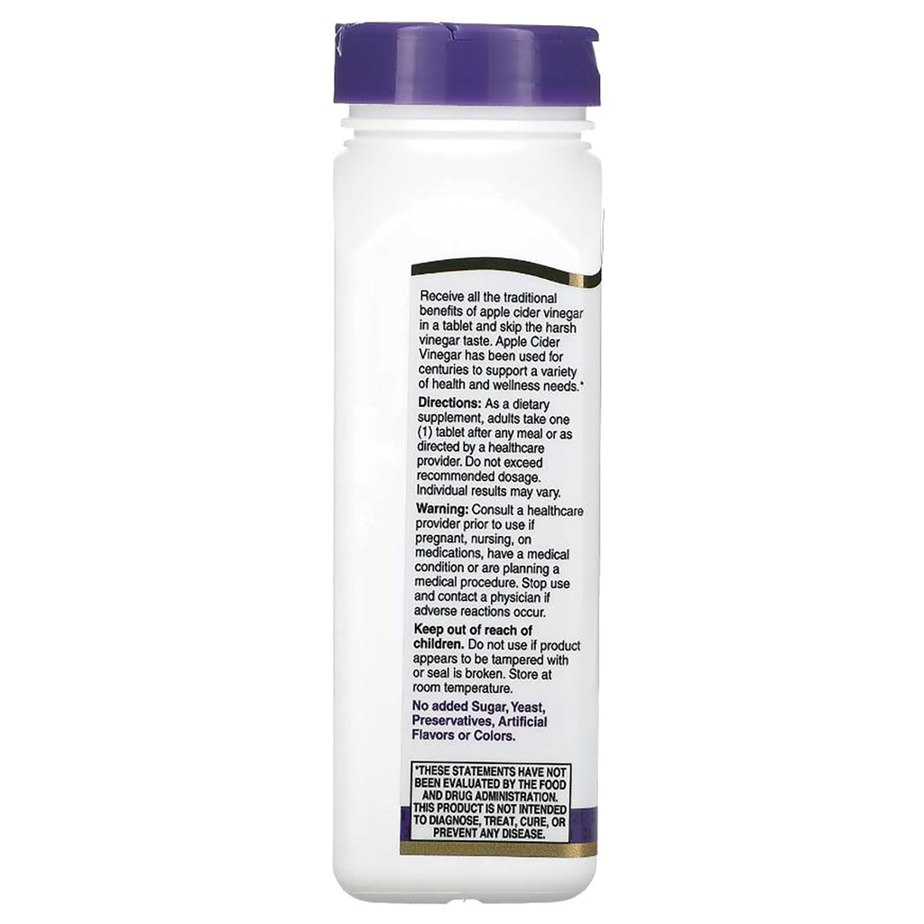 Back label of white supplement bottle showing directions, warnings, and product information text - Thumbnail