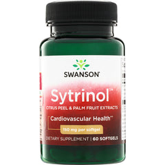 SWU236 | Swanson Sytrinol, citrus peel & palm fruit extracts, Cardiovascular Health, 150 mg per softgel, 60 softgels