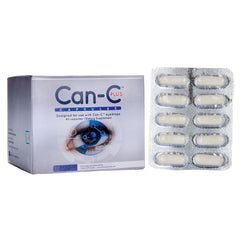 CAN004 | Can-C Plus capsule box beside blister pack showing white capsules