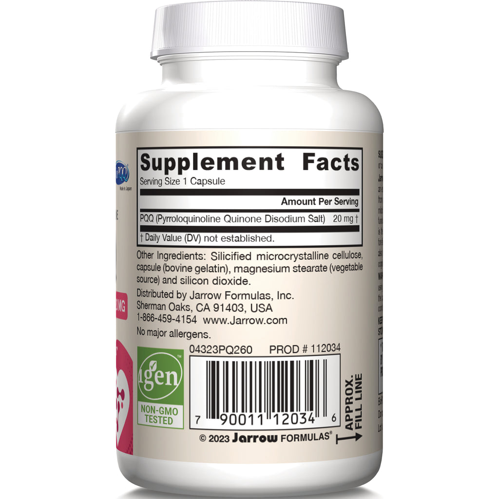 JR358 | Back label with Supplement Facts, ingredients list, barcode and non-GMO tested logo - Thumbnail