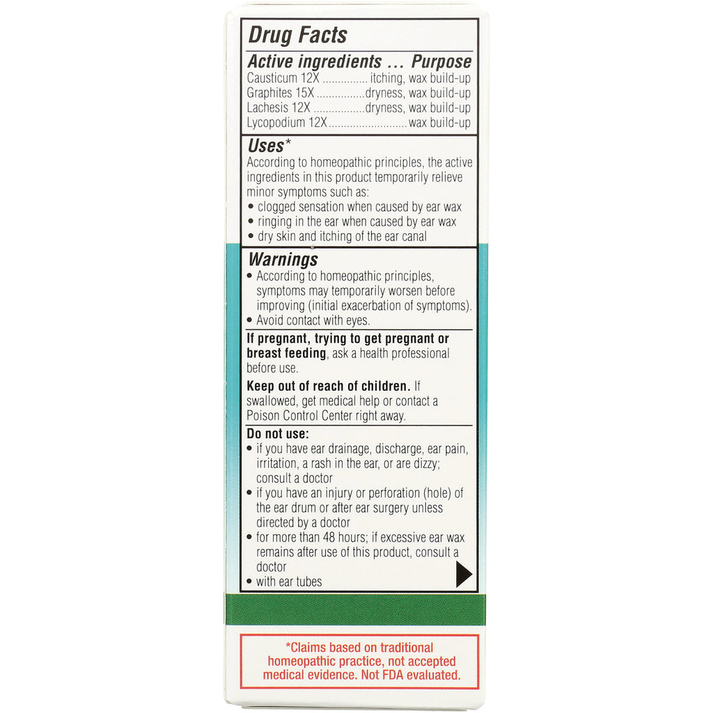 SM006 | back panel showing Drug Facts with active ingredients, uses, warnings and directions - Thumbnail