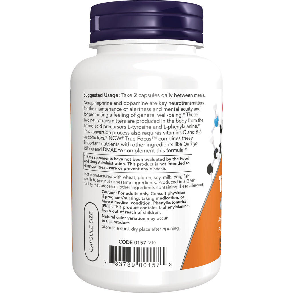 NWF1134 | Back of white supplement bottle with purple cap showing suggested usage text, warnings, and barcode - Thumbnail