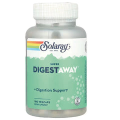SLR212 | Solaray Super DIGESTAWAY bottle showing front label, digestion support, 180 vegcaps