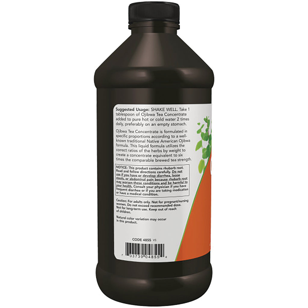 NWF954 | Back of dark plastic bottle showing white label with suggested usage text, warnings, and barcode - Thumbnail