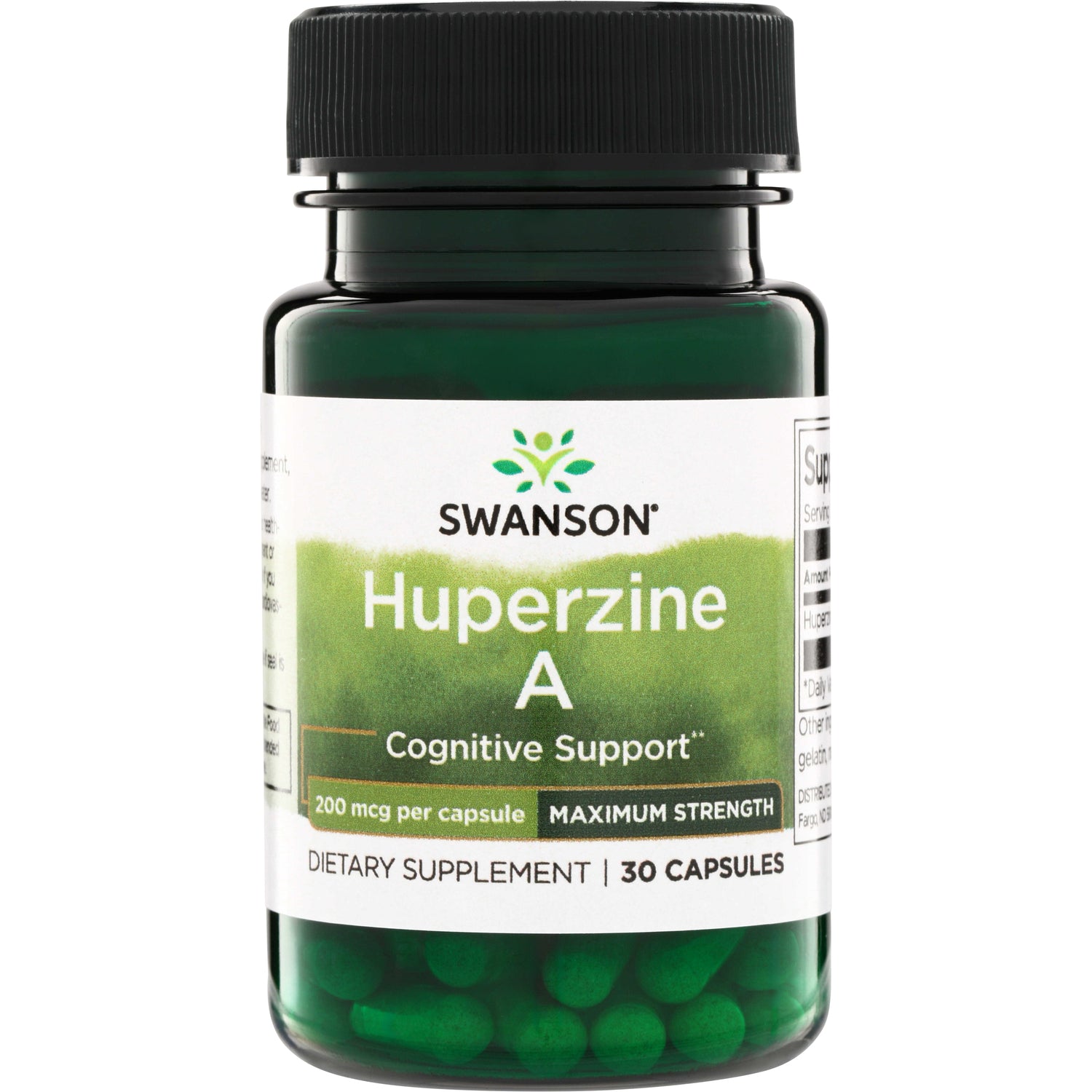 SW1705 | Swanson Huperzine A cognitive support supplement, 200 mcg per capsule, maximum strength, 30 capsules