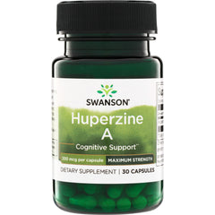 SW1705 | Swanson Huperzine A cognitive support supplement, 200 mcg per capsule, maximum strength, 30 capsules