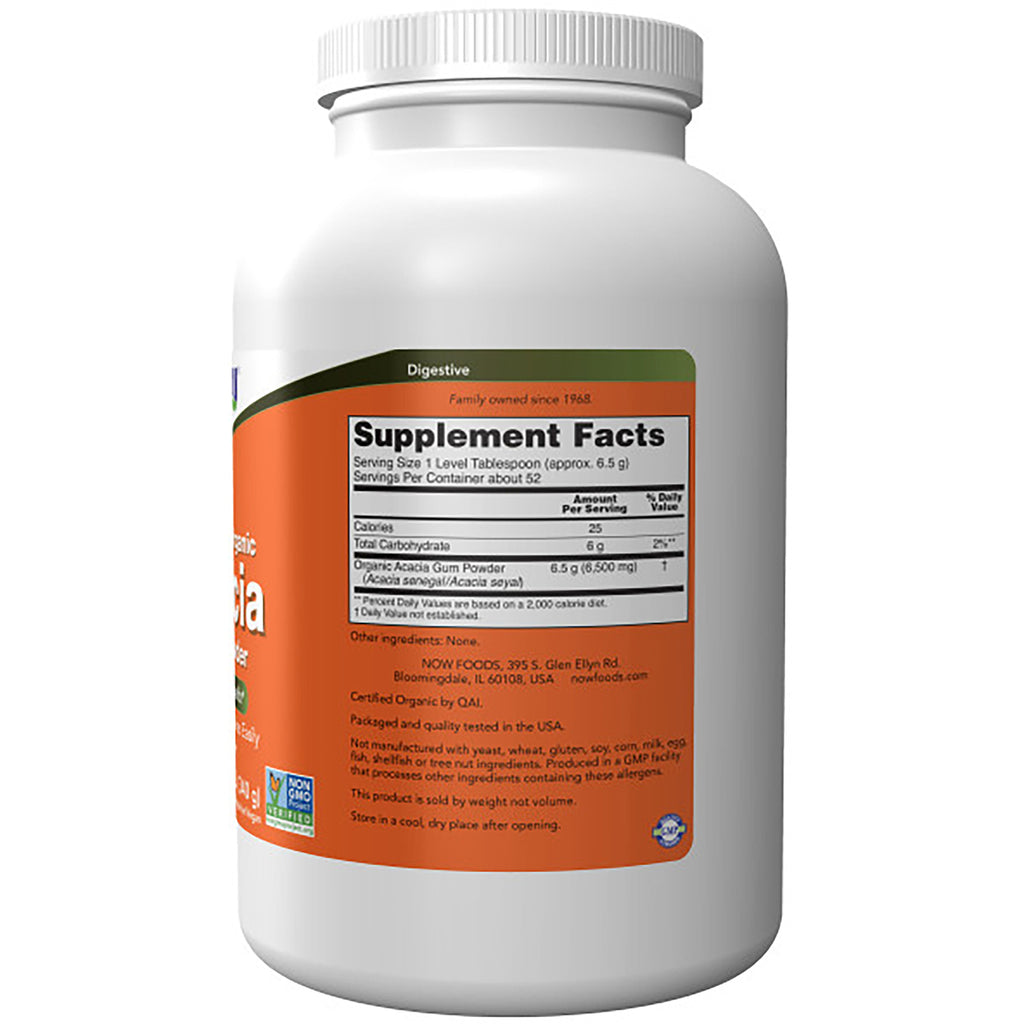 NWF223 | Back of white supplement bottle with orange label showing Supplement Facts panel - Thumbnail