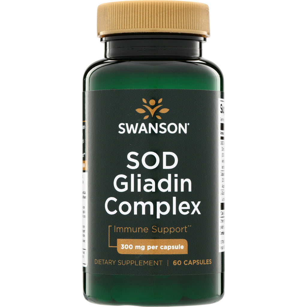 SWU675 | Swanson SOD Gliadin Complex, Immune Support, 300 mg per capsule, 60 capsules - Thumbnail