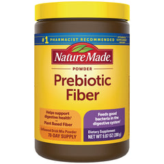NTM198 | NatureMade Prebiotic Fiber powder jar with yellow label, 70-day supply, 9.87 oz