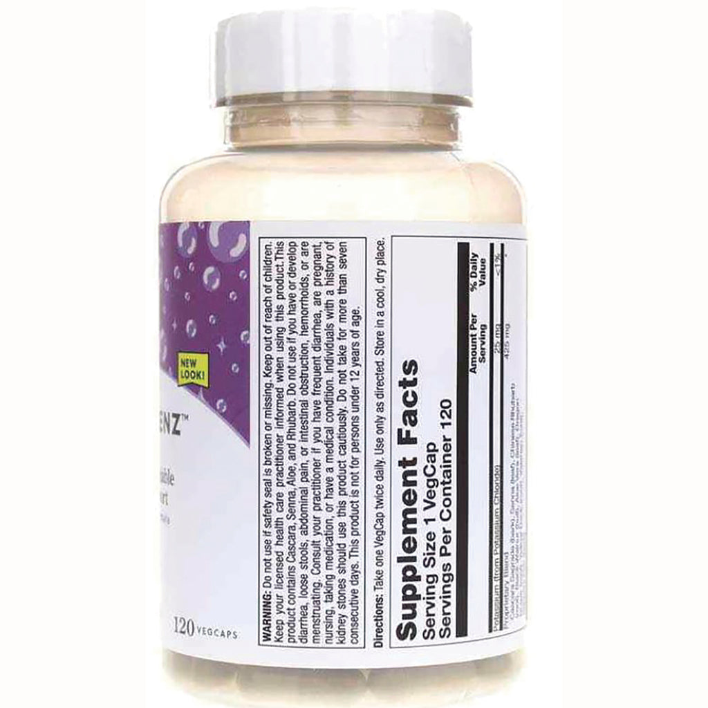 NBL021 | Back of white supplement bottle showing Supplement Facts panel and warning text - Thumbnail