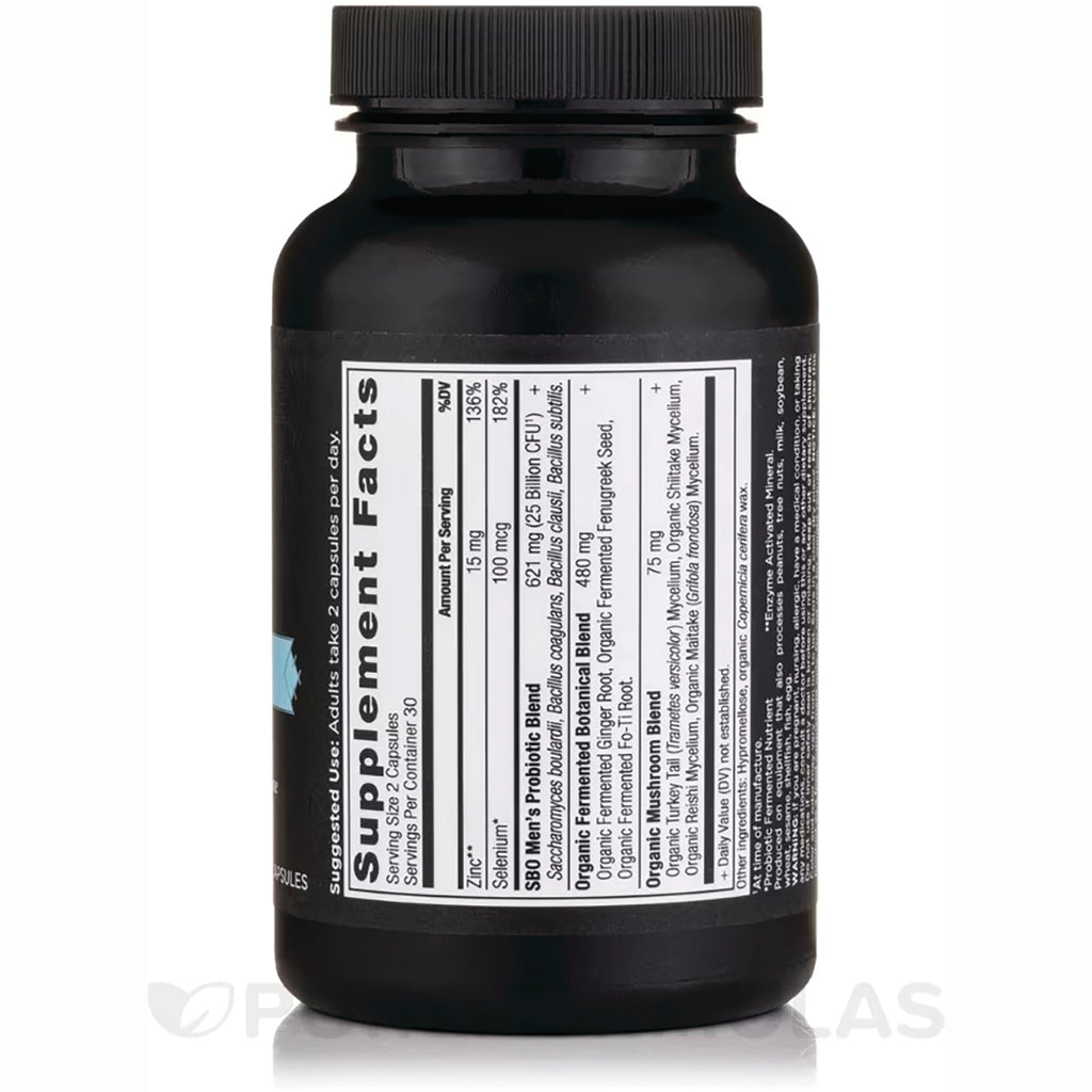 ATN117 | back of black supplement bottle showing Supplement Facts nutrition label and ingredient panel - Thumbnail