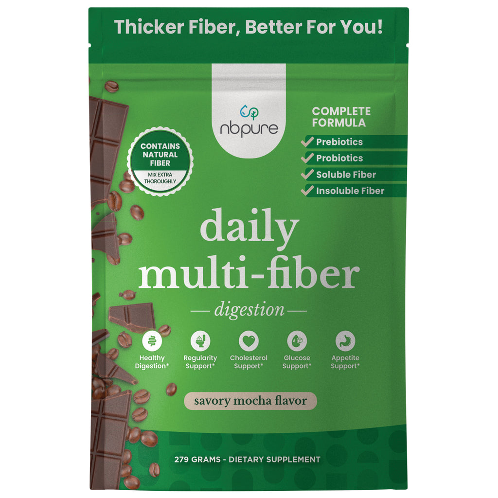 ARL010 | nbpure daily multi-fiber digestion savory mocha flavor front pouch with chocolate and coffee beans - Thumbnail
