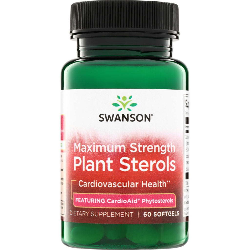 SWU503 | Swanson Maximum Strength Plant Sterols for cardiovascular health, 60 softgels - Thumbnail