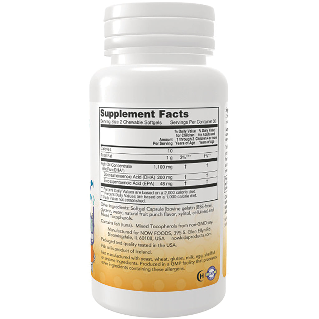 NWF681 | Back of white supplement bottle showing Supplement Facts panel and ingredient text - Thumbnail