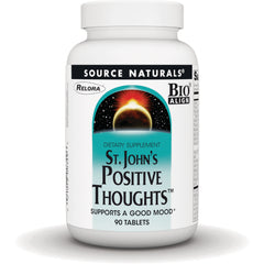 SN175 | Source Naturals St. Johns Positive Thoughts dietary supplement, supports a good mood, 90 tablets
