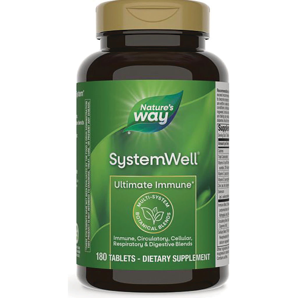 NW741 | Nature's Way SystemWell Ultimate Immune dietary supplement bottle 180 tablets front label - Thumbnail